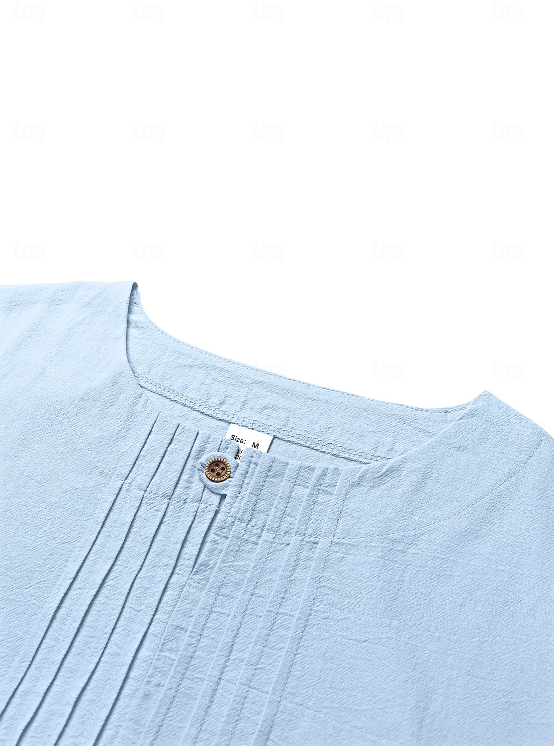 Férfi Ing Vászon ing Nyári póló Stranding Tömör szín Hétköznapi Vakáció Medence Fekete Fehér Khakizöld Hosszú ujj Mandarin gallér Nyár Tavasz Ruházat Fodrozott 2026 - $25.99 –P9