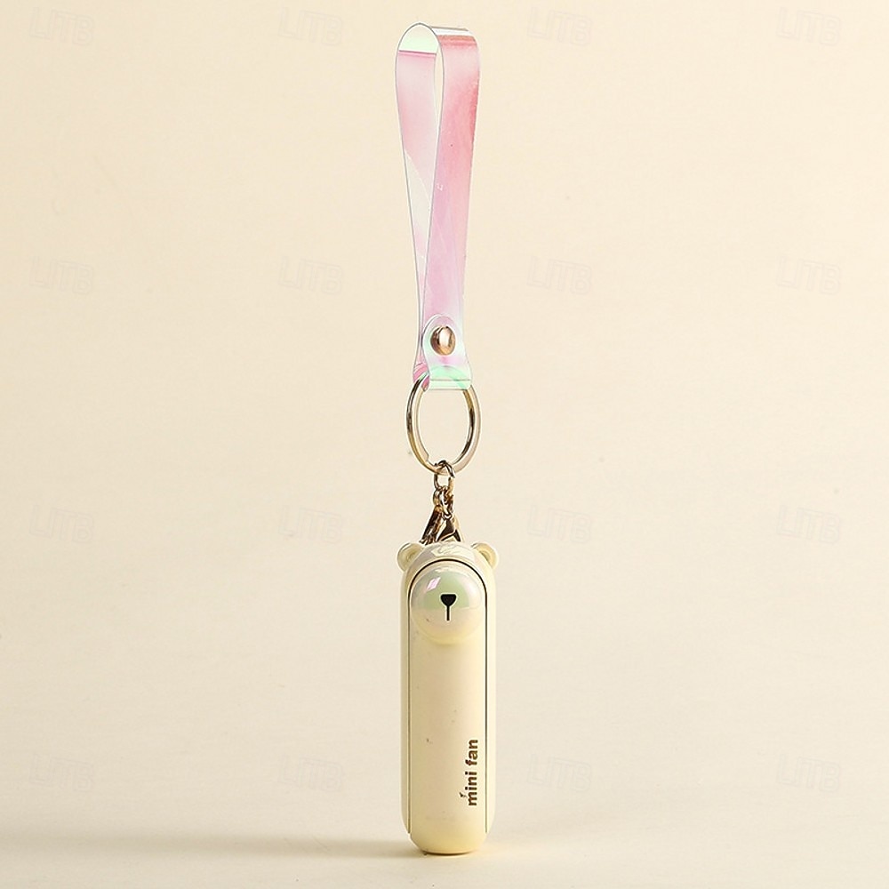 Mini ventilateur mignon et pliable, portable, à utiliser au lit, au bureau ou sur une table. Rechargeable par USB. Porte-clés inclus. de 2026 ? $22.99 –P17