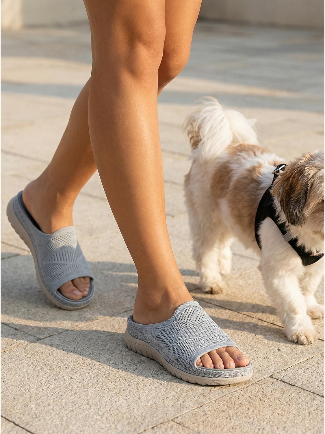 Graue, bequeme Damen-Sandalen mit Fußgewölbeunterstützung – atmungsaktive, leichte Sportsandalen mit gepolsterter Sohle, lässige Sommerschuhe für drinnen, draußen, auf Reisen und am Strand & gehen 2026 - $34.99 –P3