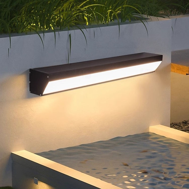LED Outdoor Indoor Wall Light Black Modern Long Outside Sconce Acrylic Exterior Lamp Aluminium Waterproof IP67 Inside Porch Patio Living Room Door Garage Villa 2026 - $174.99 –P6