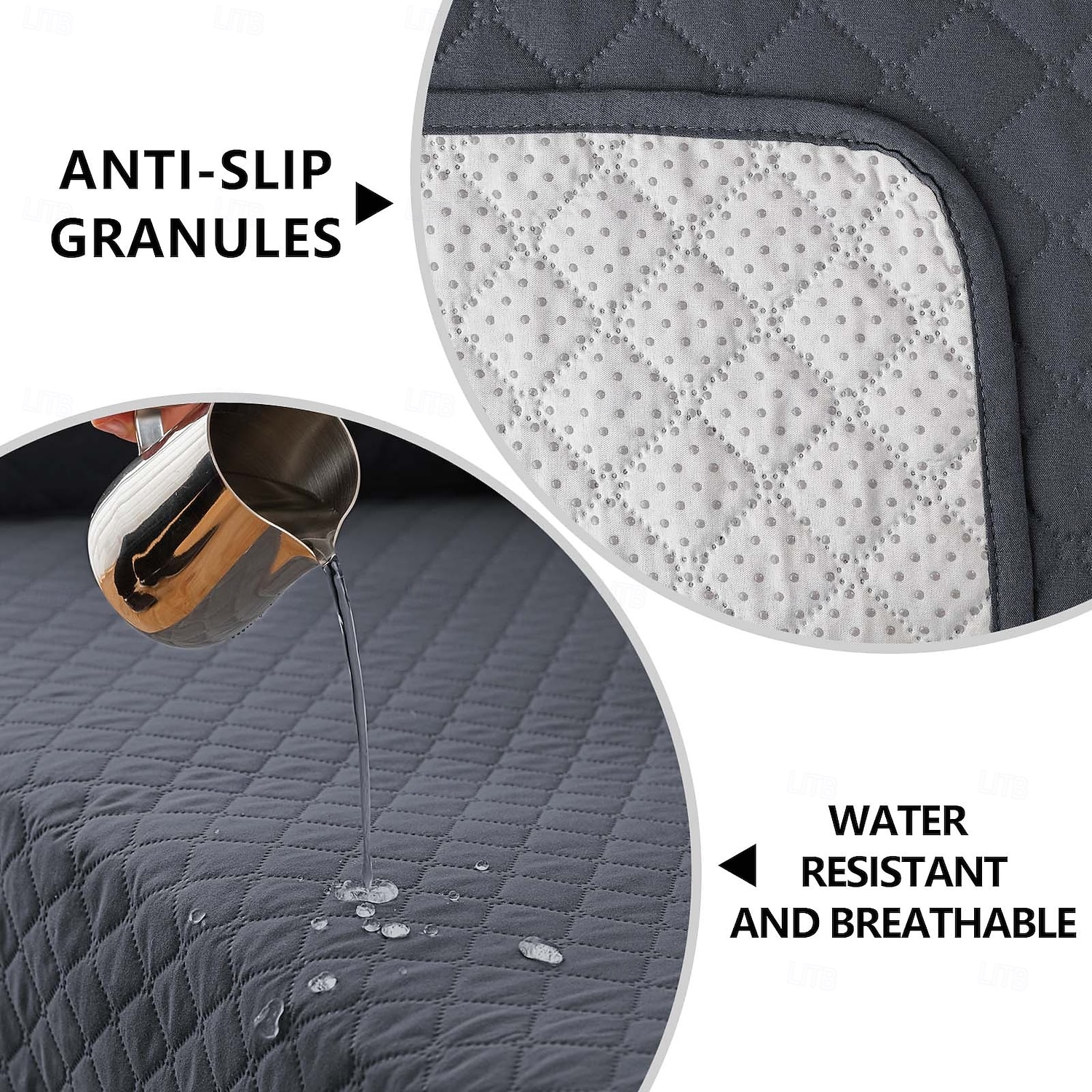 100% Waterproof Couch Covers Sofa Covers for Dogs Couch Protector Triple Non-Slip Sofa Slipcover for 3 Cushion Couch Furniture Protector for Pets, Kids,Dog 2026 - $37.99 –P5