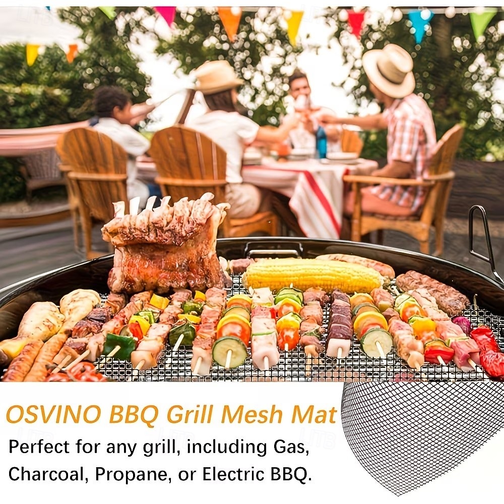 قطعتان أو أربع قطع من حصائر الشواء الشبكية غير اللاصقة، حصائر شواء قابلة لإعادة الاستخدام، مناسبة للشواء في الهواء الطلق، متوافقة مع شوايات الغاز والفحم والكهرباء، لطهي اللحوم والأسماك وشرائح اللحم 2026 - $15.99 –P5