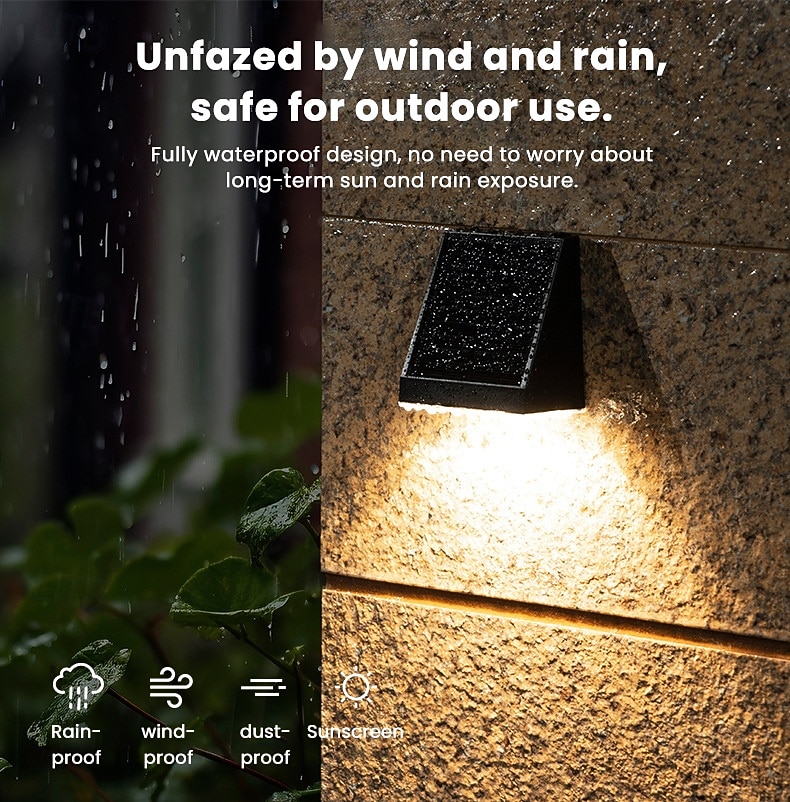 Rechargeable Solar LED Cube Brick Lights – 4-Pack, White Light, Automatic Dusk-to-Dawn Sensor – Energy-Saving Outdoor Garden, Patio, And Pathway Lighting – Glass, Waterproof