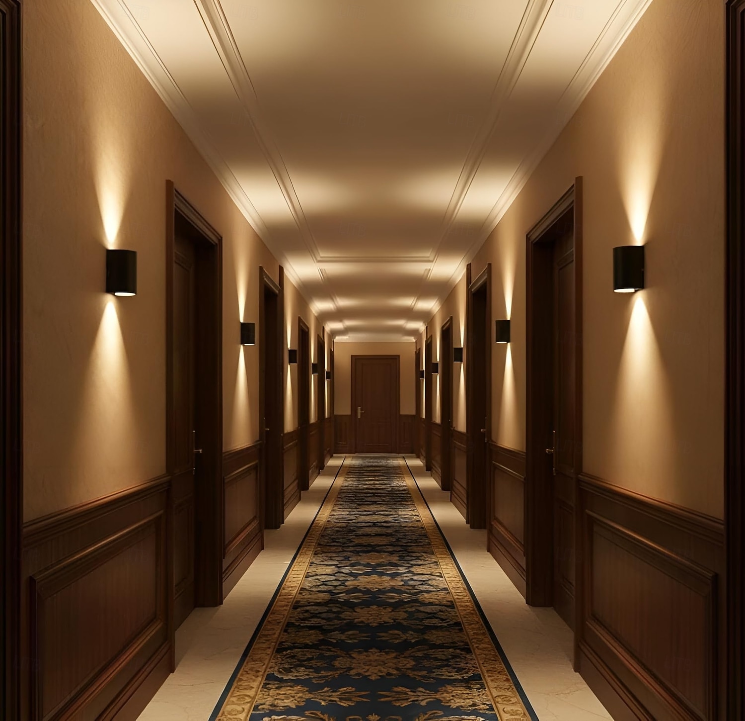 upp- och nerljus utomhus, utomhusvägglampor ip54 vattentät, 3000k modern vägglampa, LED-vägglampa badrum vägglampa aluminium för trädgård, sovrum, hall, trappor (svart) 2026 - $54.99 –P19