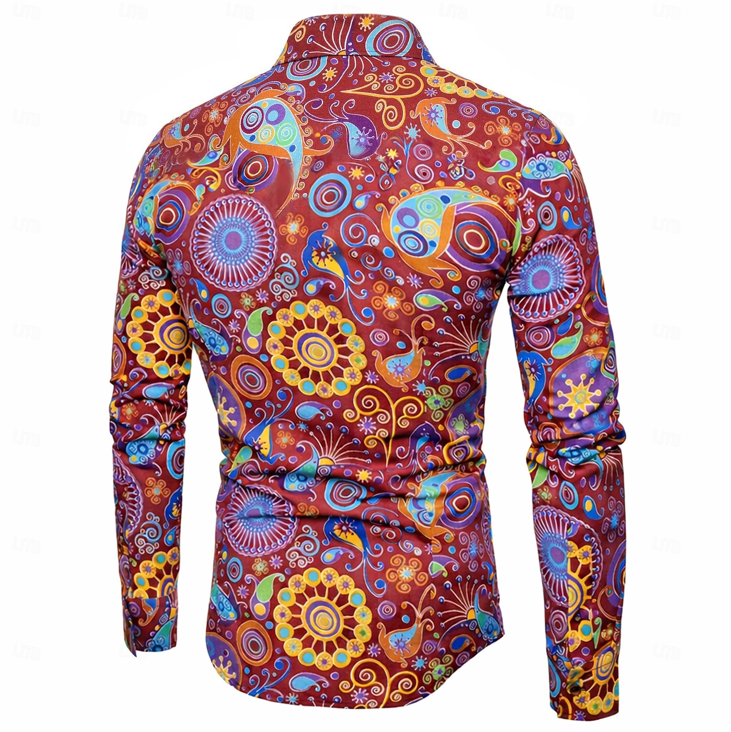 Retrò Vintage Anni '70 Camicia Disco Floreale Paisley Costume Per uomo Casual Quotidiano Parata dell'Orgoglio Mese dell'orgoglio Adulti Top Tutte le stagioni del 2026 a $23.99 –P6
