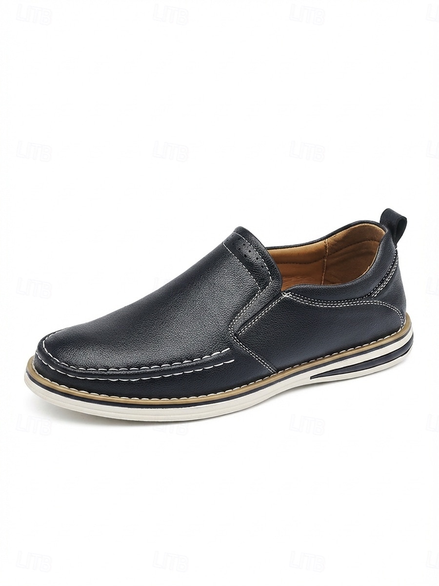 Men's Brown Slip-On Casual Loafers Lightweight Comfort Walking Shoes Soft Smart Casual Footwear for Outdoor Resort, Vacation Travel, Daily Leisure and Relaxed Summer Style 2026 - $54.99 –P6