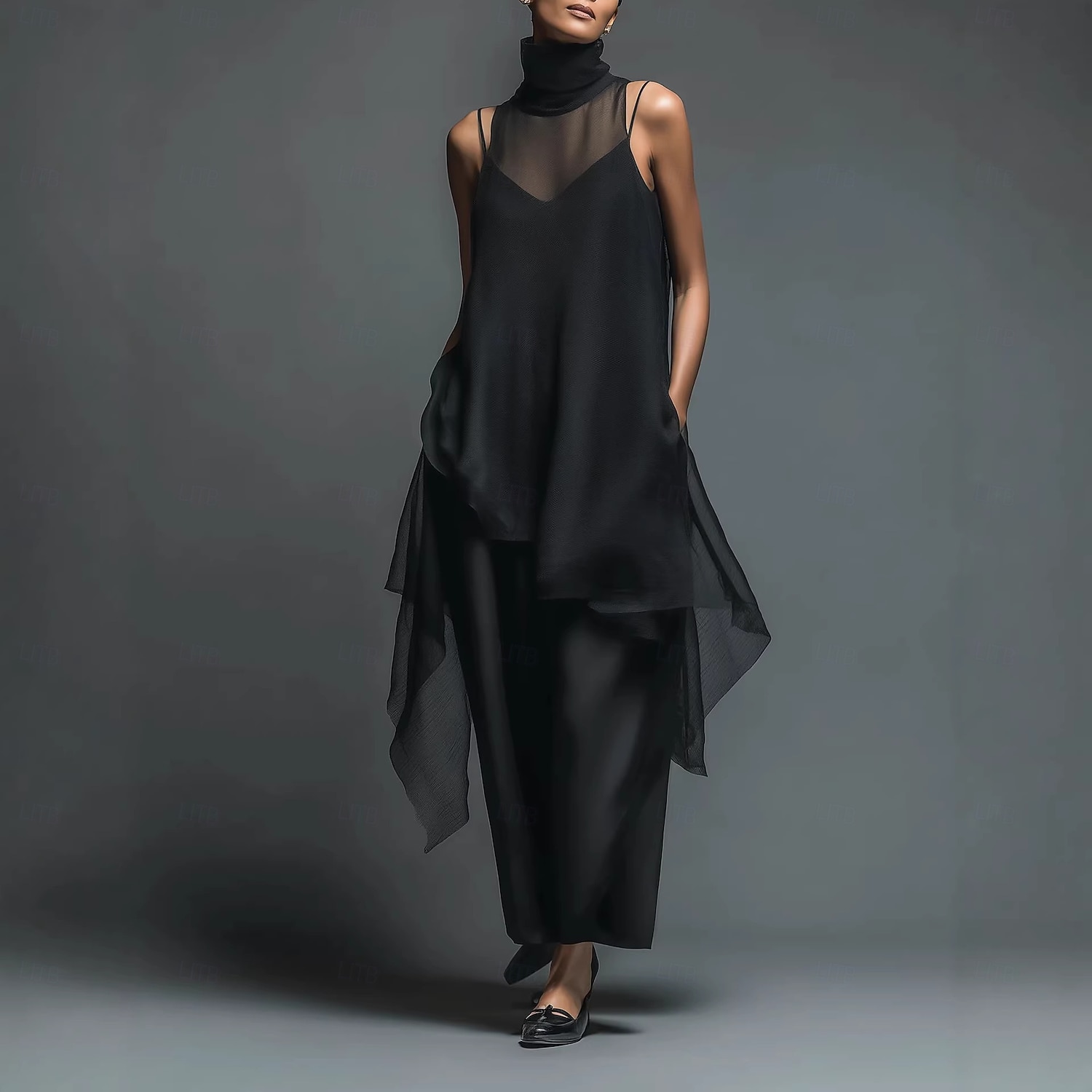 Mujer Vestido Midi Vestido de raso Vestido de Fiesta Vestido Cóctel Vestido Invitada Boda Elegante Moda Moderno Playa Fiesta de Noche Fiesta Holgado Plano Sin Mangas Cuello Barco Correas Cuello Alto 2026 - $34.99 –P1