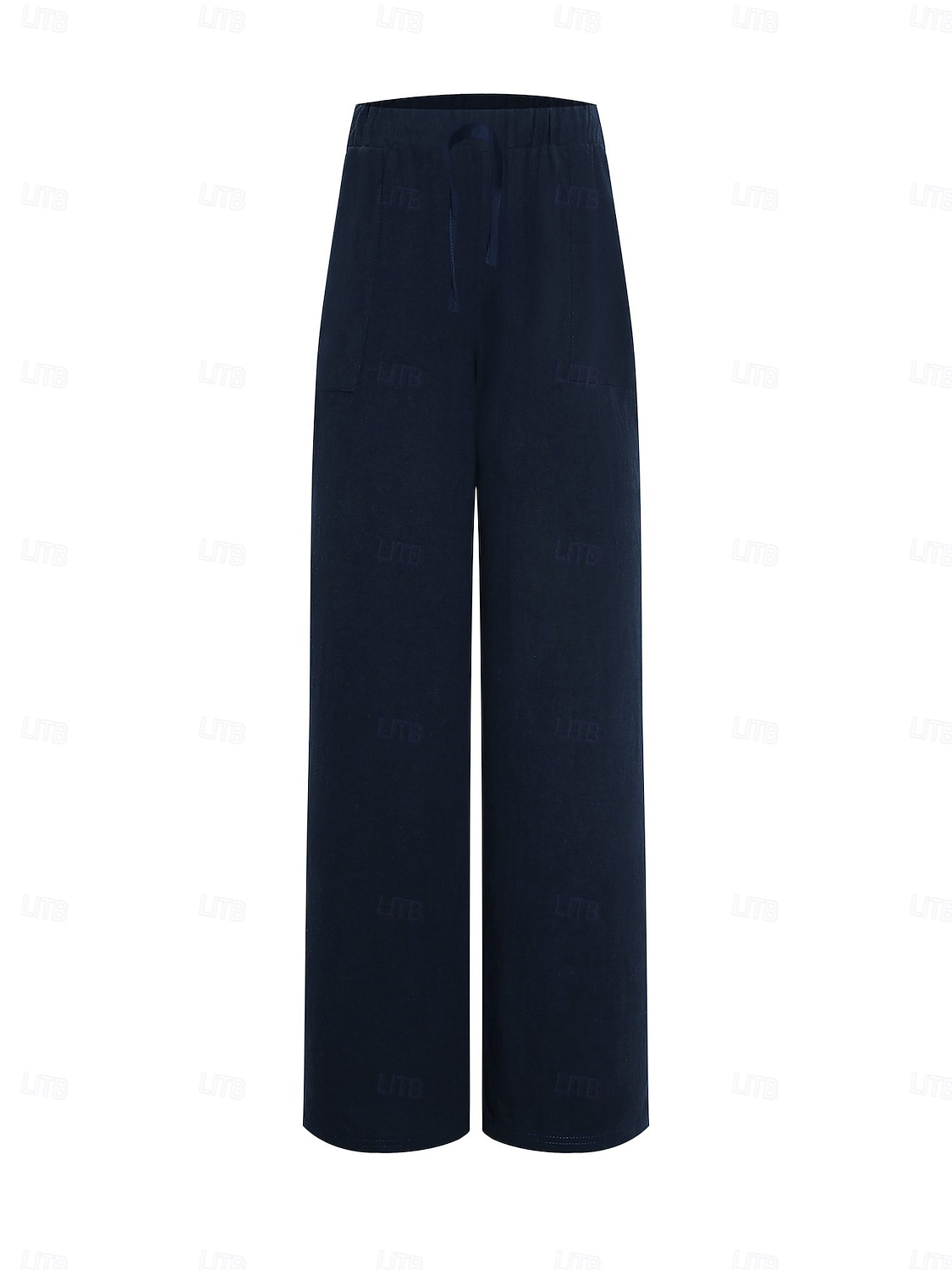 Pantaloni da donna taglie forti 100% cotone a gamba larga, ideali per vacanze, basic, casual, per tutti i giorni, lunghezza intera, vita alta, tinta unita, coulisse, gamba larga, comodi, ad asciugatura rapida, morbidi, anelastici, grigi, neri, bianchi del 2026 a $17.99 –P12