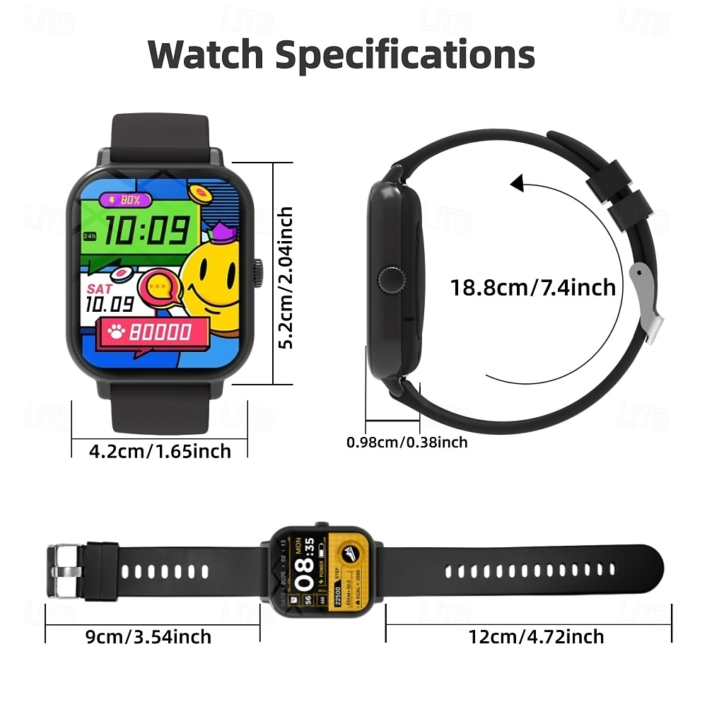 Smart Watch for Men Women (Make/Answer Call), Fitness Tracker with DIY Custom Wallpaper, Heart Rate Sleep Monitor, Weather Forecast, Pedometer, IP68 Waterproof Smartwatch for Android Phone iPhone iOS 2026 - $26.99 –P2