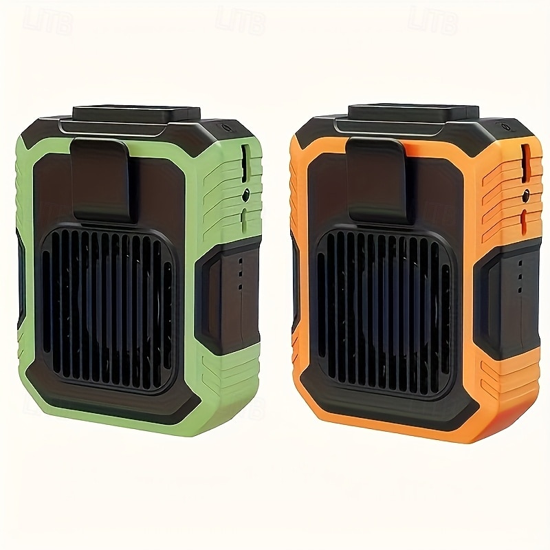Přenosný ventilátor na opasek, ventilátor na opasek pro muže a ženy, osobní ventilátor na nošení v košili, dobíjecí USB handsfree mini ventilátor pro venkovní práci, stavebnictví, kempování, 2026 - $23.99 –P1