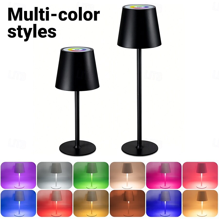 LED Reading Desk Lamp New Modern French Style Eye-Friendly  Rechargeable, RGB, Long Battery Life, Home Use, Living Room & Bedroom, Touch Dimming & Color Adjustment, Ambient Light Decorative Accent, 2026 - $23.99 –P12