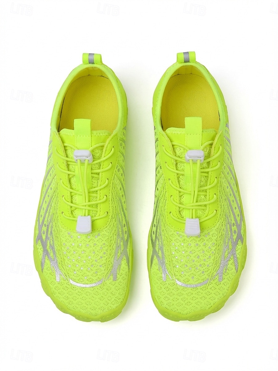 Neon groene, sneldrogende waterschoenen voor heren, ademende, lichtgewicht aquasneakers met antislipzool, ideaal voor wateractiviteiten, zwemmen, strandwandelingen, kajakken, kustreizen en buitensporten. 2026 - $34.99 –P3