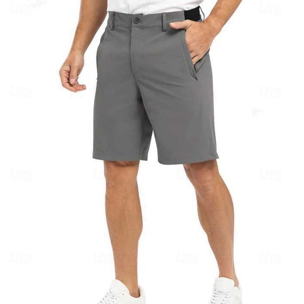 Hombre Pantalón corto pantalones cortos de vestir Empresa Pantalones cortos casuales Shorts de golf Bolsillo Plano Comodidad Transpirable Longitud de la rodilla Diario Exterior Negocio Moda Ropa de 2026 - $25.99 –P7
