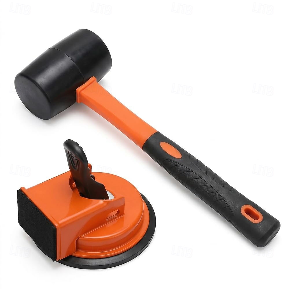 Juego de herramientas para reparar juntas en pisos de madera, incluye ventosa, martillo y almohadillas. Ventosa para juntas de pisos de madera, ventosa fuerte adecuada para almohadillas de baldosas, 2026 - $13.99 –P5