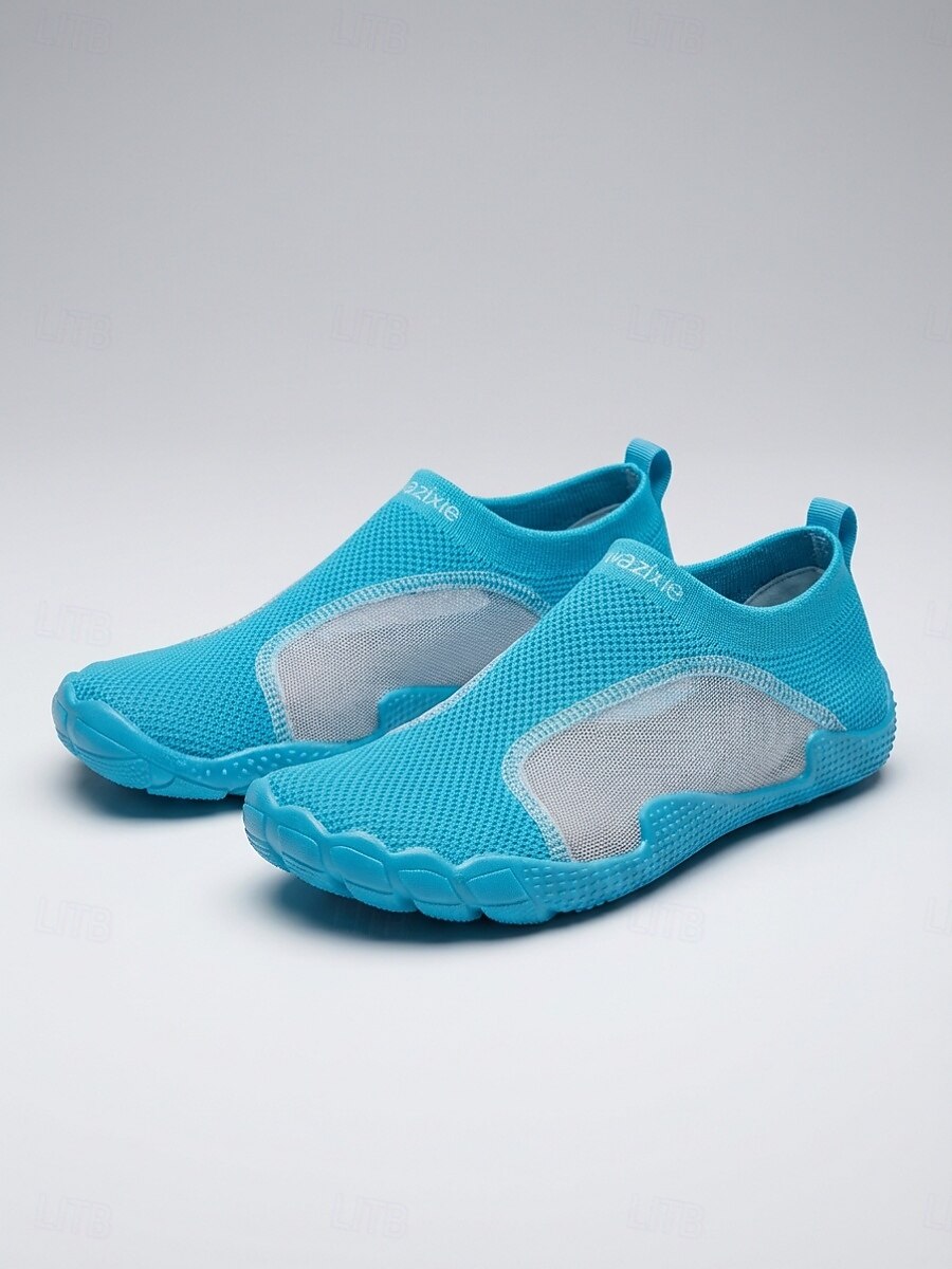 Scarpe da acqua da donna in rete blu, calzini da acqua antiscivolo a maglia ad asciugatura rapida, calzature leggere e traspiranti per spiaggia, nuoto, snorkeling, immersioni, surf & escursionismo del 2026 a $34.99 –P2