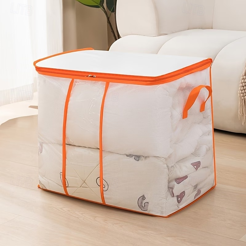 Transparente PVC-Aufbewahrungstasche mit Griff, klar und gut sichtbar, hochwertig und feuchtigkeitsbeständig, geeignet zum Packen und Organisieren von Gepäck in verschiedenen Situationen, für 2026 - $10.49 –P8