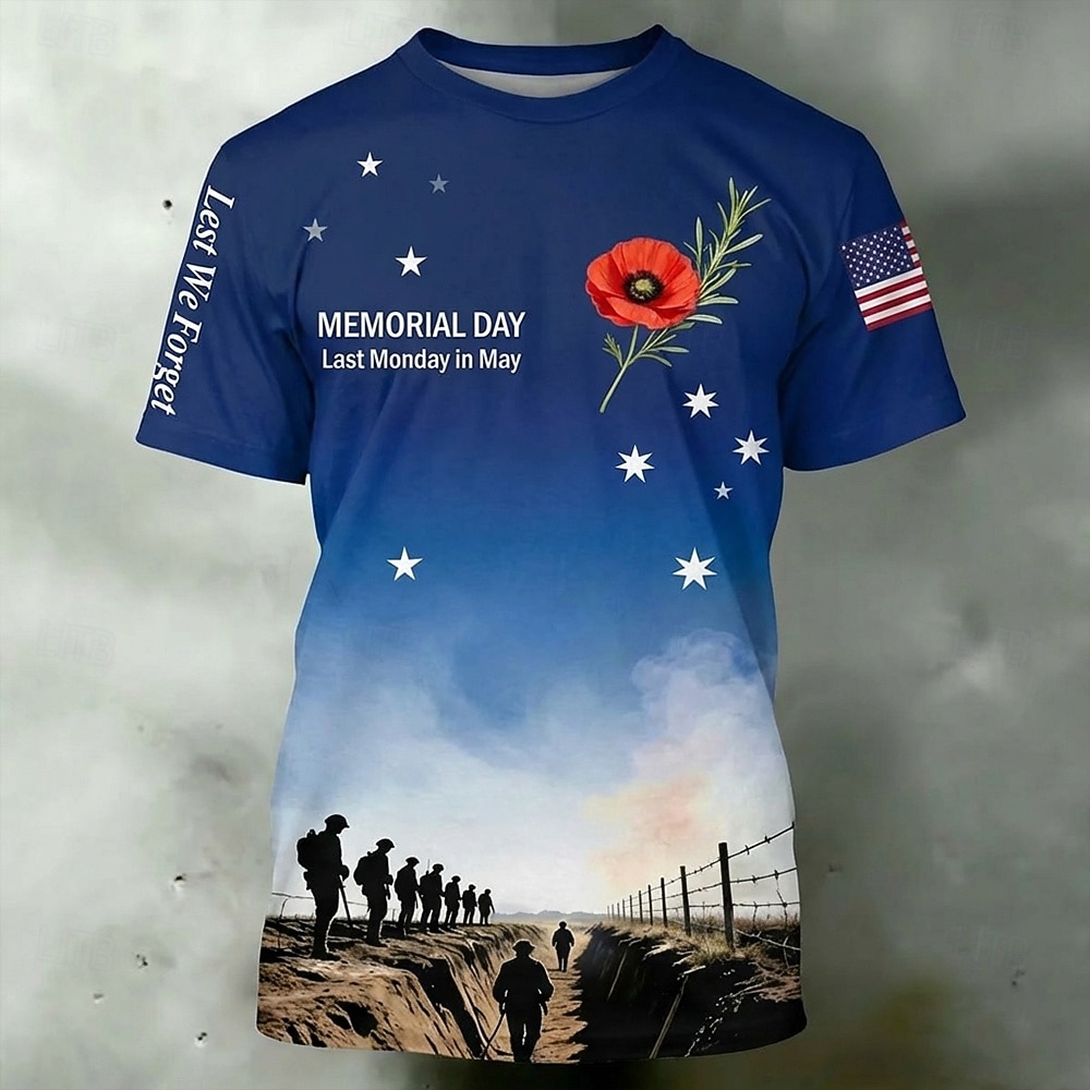 Men's 250th Anniversary Patriotic Veteran Graphic T Shirt Short Sleeve Crew Neck Summer Street Top 2026 - $18.99 –P1