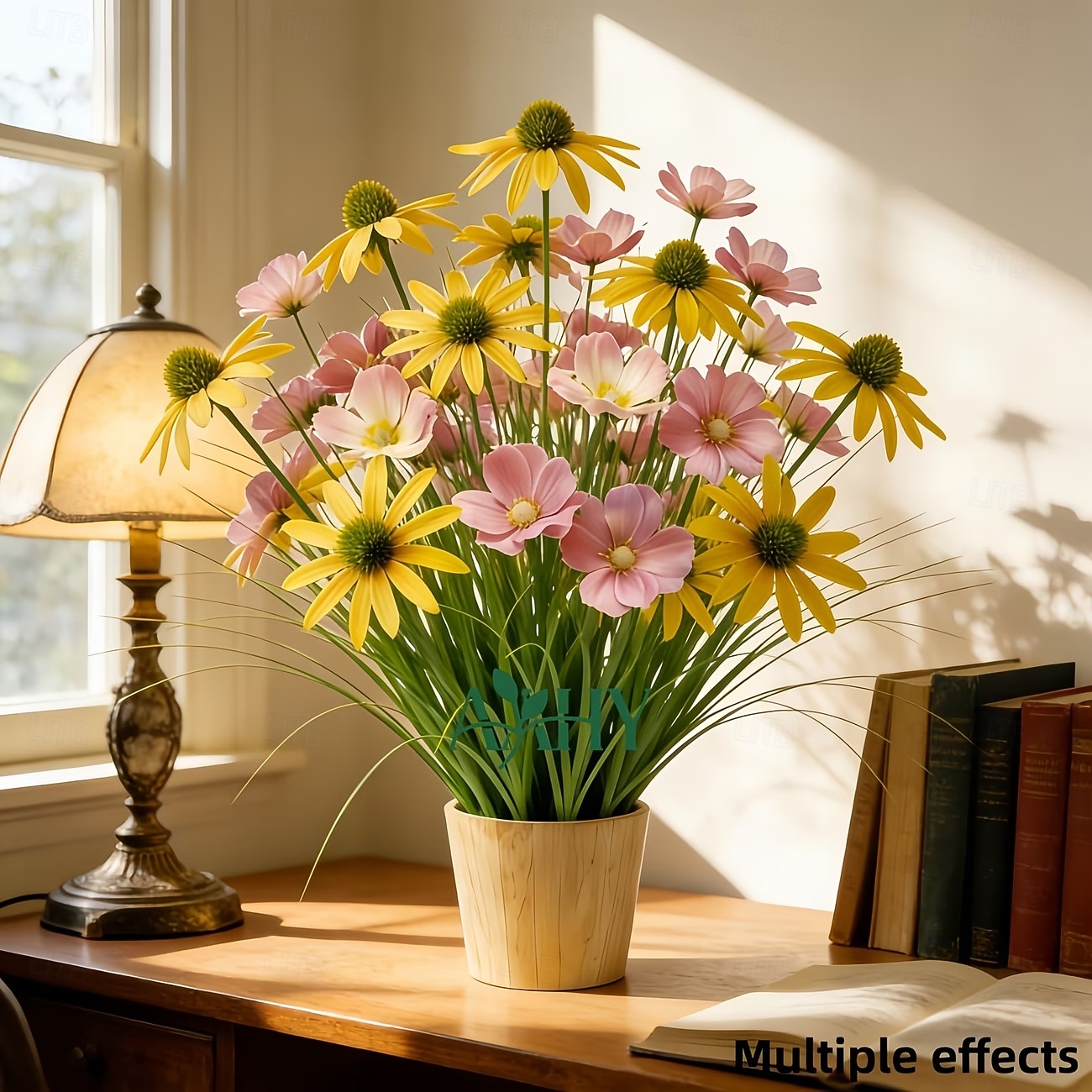 20Pcs Artificial Outdoor Flowers and Bulbous Grass, Plastic Replica Gerbera Daisy and Bulbous Grass Ground Plants, Suitable for Garden, Patio, Hotel Decoration, Easy to Care for All Seasons 2026 - $29.99 –P8
