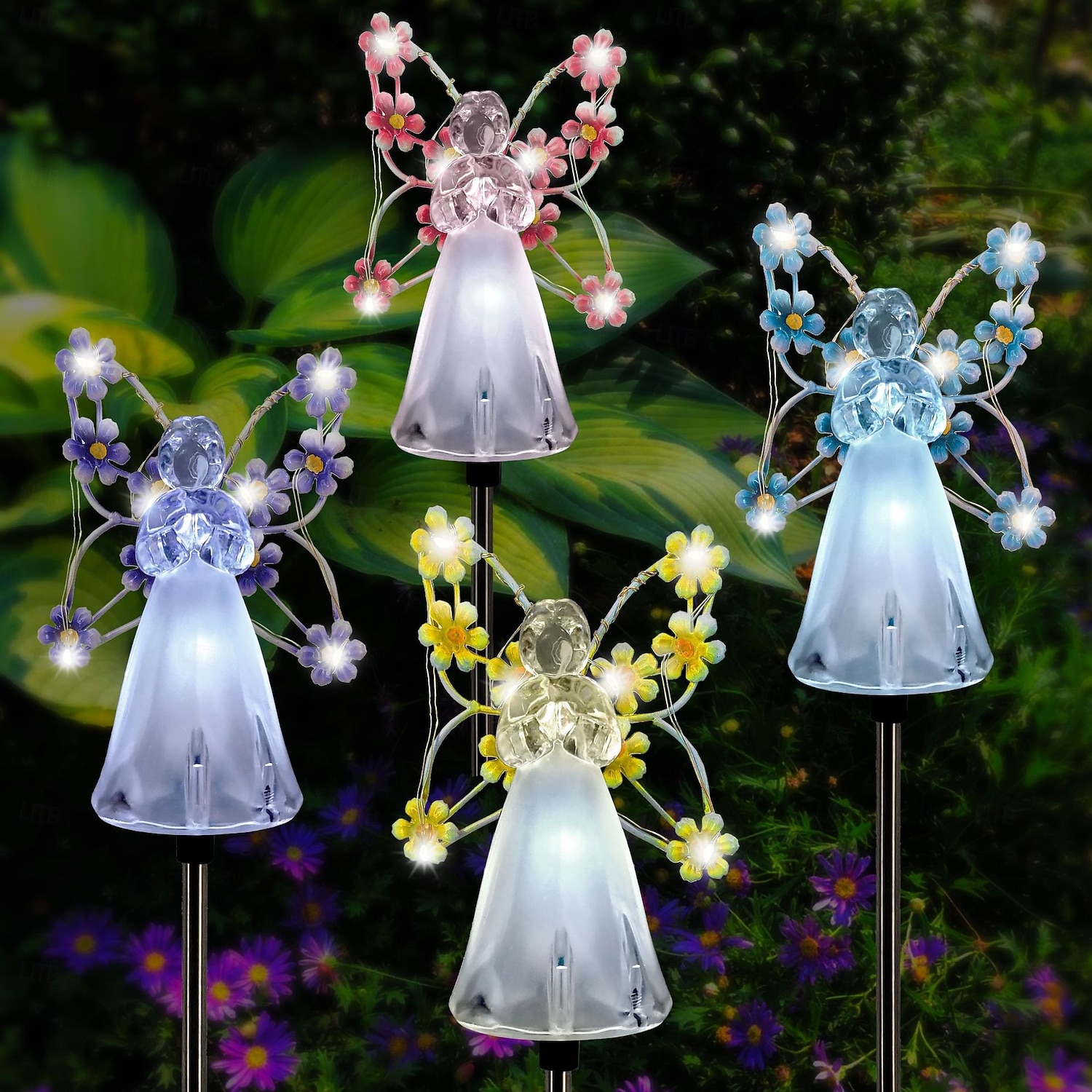 Solar Angel Garden Stake Lights, Angel Solar Lights Outdoor Garden, Eternal Light Angel with 7 LEDs for Cemetery Grave Decorations, Memorial Gift, Christmas Yard Art, Sympathy Gifts 2026 - $23.99 –P6