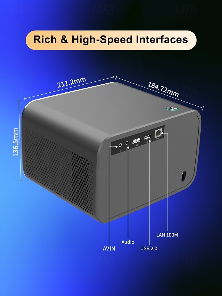 4K Smart Projector with Android 13, Native 1080P Home Theater Projector, Auto Focus & Auto Keystone, WiFi 6, Bluetooth 5.4, Amlogic T950S Chip, Movie Projector Compatible with iOS/Android/TV Stick 2026 - $286.49 –P11