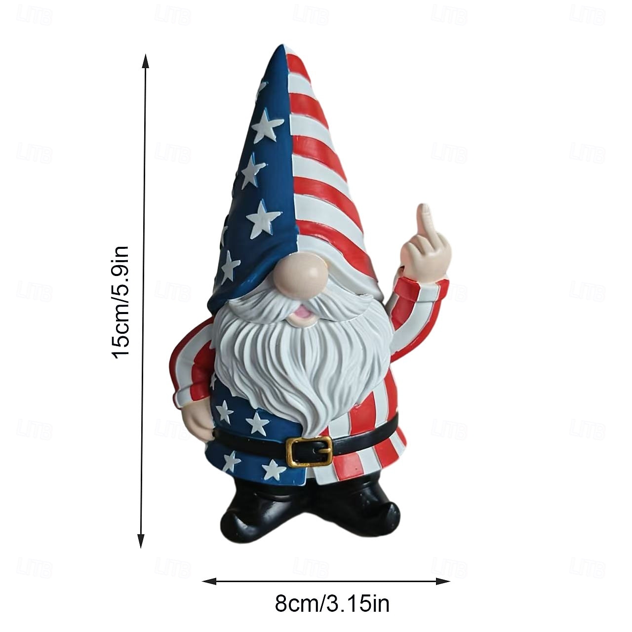 Gnomo mostrando o dedo do meio, estátua de gnomo de jardim travesso, decoração engraçada de mini gnomo, estátua de dedo do meio para decoração de jardim externo, quintal, pátio e gramado. de 2026 por $18.99 –P9