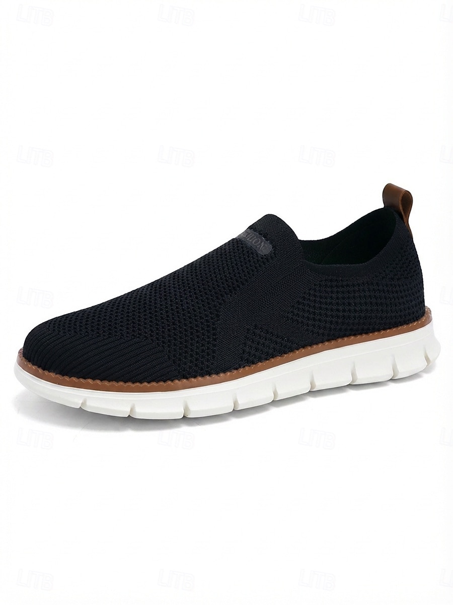 Miesten beigenväriset slip-on-vapaa-ajan kengät, kevyet, hengittävät ja mukavat loaferit, saari- ja risteilytyyli miehille, sopivat lomakohteiden kävelyille, uima-altaan äärellä rentoutumiseen ja kesämatkoille. 2026 - $42.99 –P6