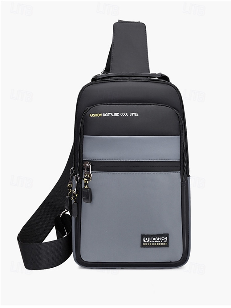Borsa a tracolla da uomo in poliestere, zaino a tracolla di grande capacità multicolore con tracolla regolabile e design multi-tasca, ideale per viaggi, tempo libero all'aperto e uso quotidiano. del 2026 a $14.99 –P4