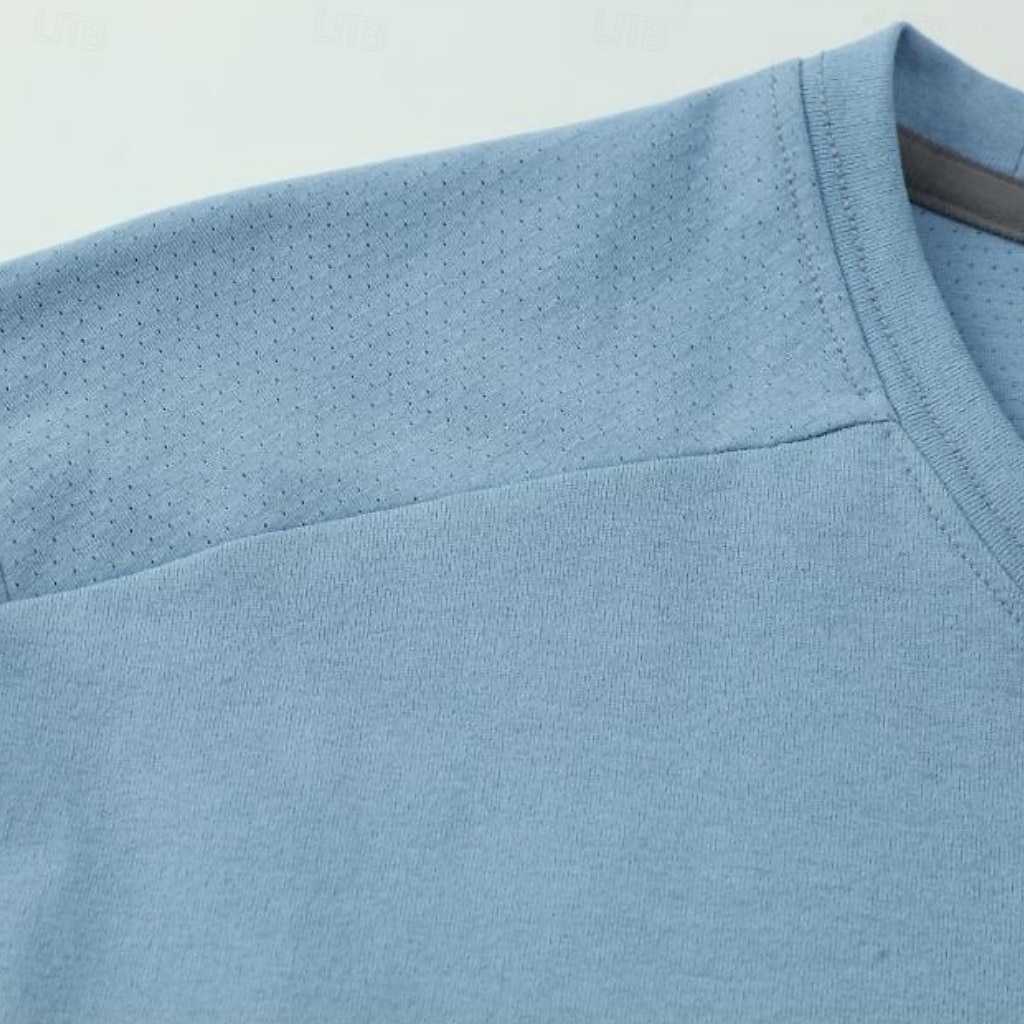 Men's T Shirt Short Sleeve Shirt Tee Top Short Sleeve Crew Neck Summer Spring Solid Color Streetwear Stylish Leisure Quick Dry Slim Daily Outdoor Running Light Grey Top Tee for Men 2026 - $22.99 –P14