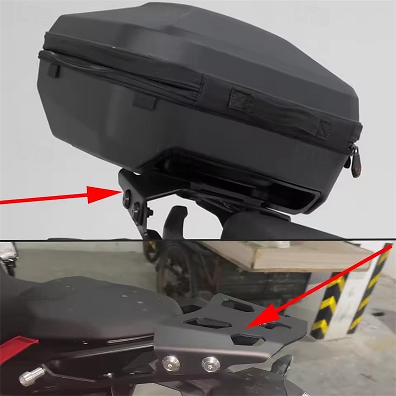 Rear Luggage Carrier Shelf Tail Rack for BMW F900R F900XR 2019 2020 2021 2022 2023, Motorcycle Cargo Support Bracket Accessories, High Strength Metal Construction, Black 2026 - $96.99 –P2