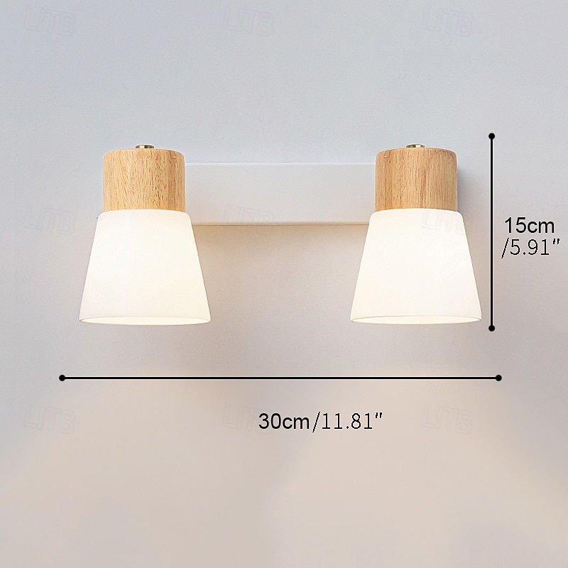 Indoor Modern Nordic Style Wall Lamps Wall Sconces Vanity Lights Indoor Wall Lights Living Room Dining Room Glass Wall Light 110-240 V 2026 - $92.99 –P2
