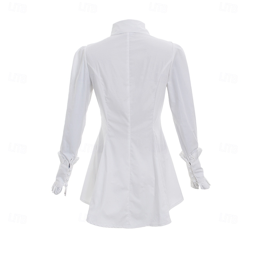 Gotico Vittoriano Medievale Blusa / Camicia Lunghe Principessa Gentildonna Nobildonna Costume Per donna Feste Fiera Rinascimentale LARP Adulti Blusa Primavera del 2026 a $69.99 –P3