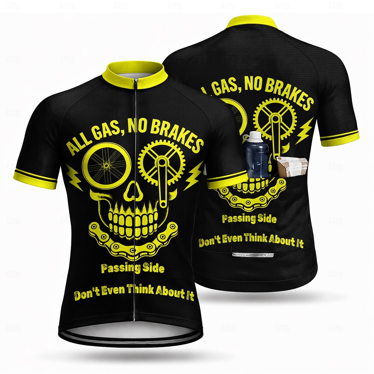 Da uomo Maglia da Ciclismo Maglia da downhill Teschio Bicicletta Manica Corta Bicicletta Maglietta con 3 tasche posteriori Resistente ai Raggi UV Asciugatura Rapida Con tasche Cerniera Frontale Gli del 2026 a $28.99 –P1