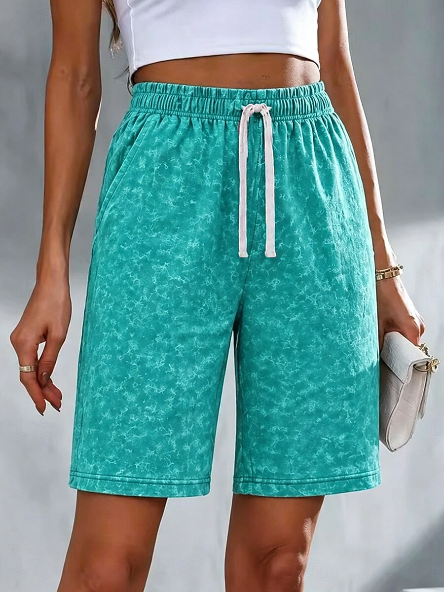 Damen Bermudashorts Chinos Shorts 100% Baumwolle Urlaub Basic Knielang Mittlere Taillenlinie Komfort Dehnbar Täglich Urlaub Formell Grasgrün Schwarz Rosenrot Kaffee Sommer Frühling Normale Passform 2026 - $25.99 –P10