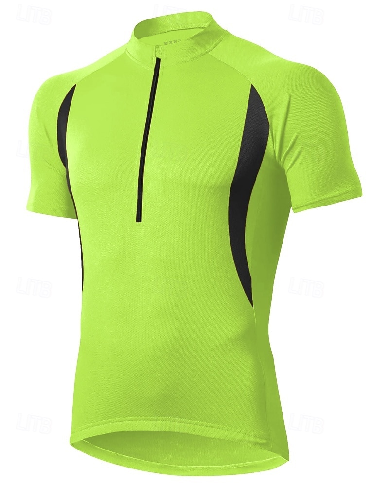 Муж. Велокофты Лоскутный узор С короткими рукавами Велоспорт Джерси Верхняя часть с 3 задними карманами Устойчивость к УФ Быстровысыхающий Задний карман Впитывает пот и влагу Виды спорта 2026 - $24.99 –P7