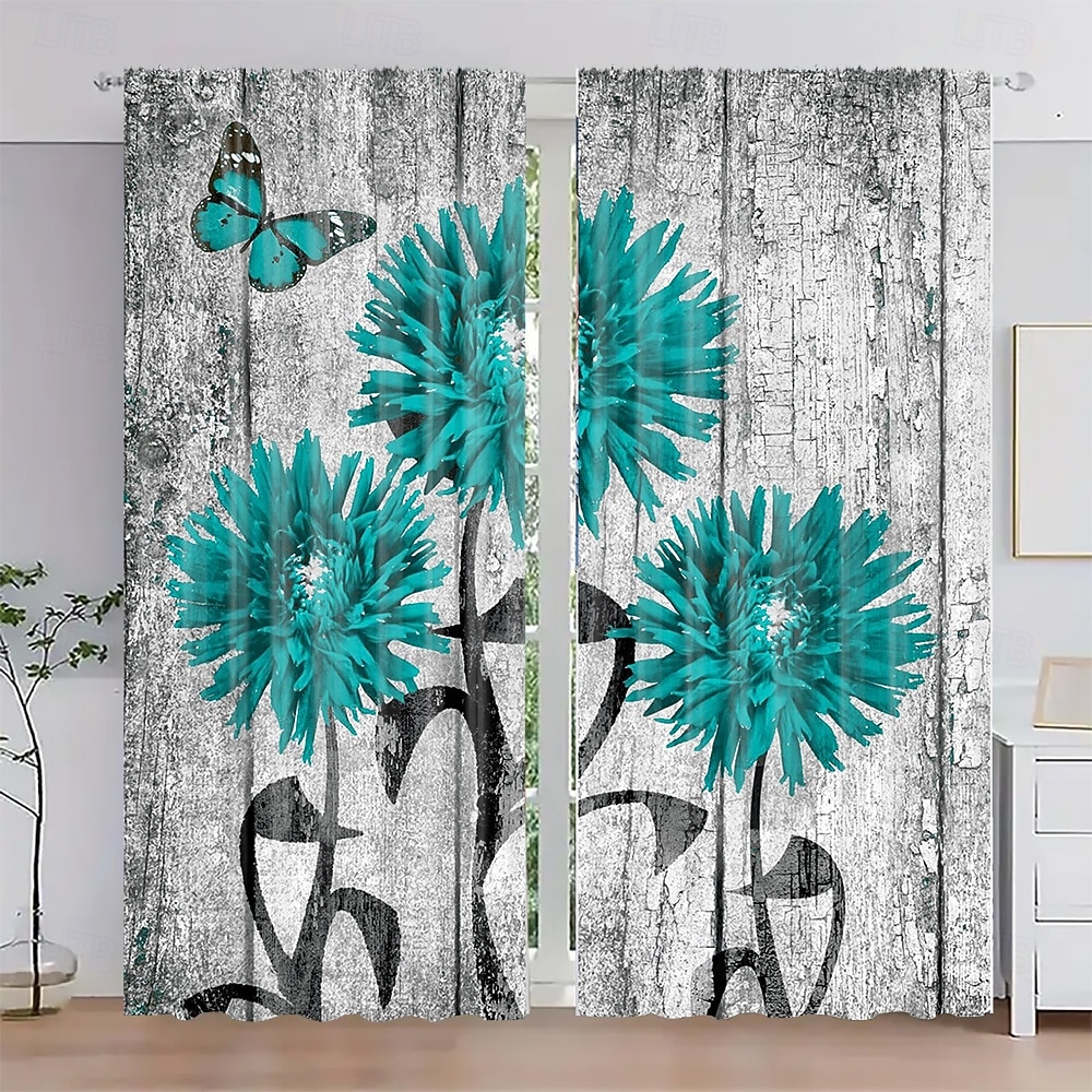 2 kpl kasvi- ja kukkataideverhoja, polyesteri-ikkunaverhot tankotaskulla, vihreät kasvitieteelliset kuvioverhot olohuoneeseen, makuuhuoneeseen, keittiöön, asuntolan sisustukseen, kodin sisustukseen 2026 - €27.99 –P10
