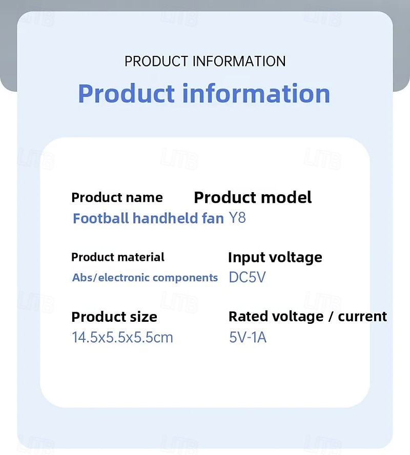 Soccer Handheld Fan, Portable Mini Fan with 199 Wind Speeds & LED Digital Display, USB Rechargeable Personal Football Fan for Match Day, Outdoor Sports, Travel, Gifts for Kids & Fans 2026 - $12.99 –P10