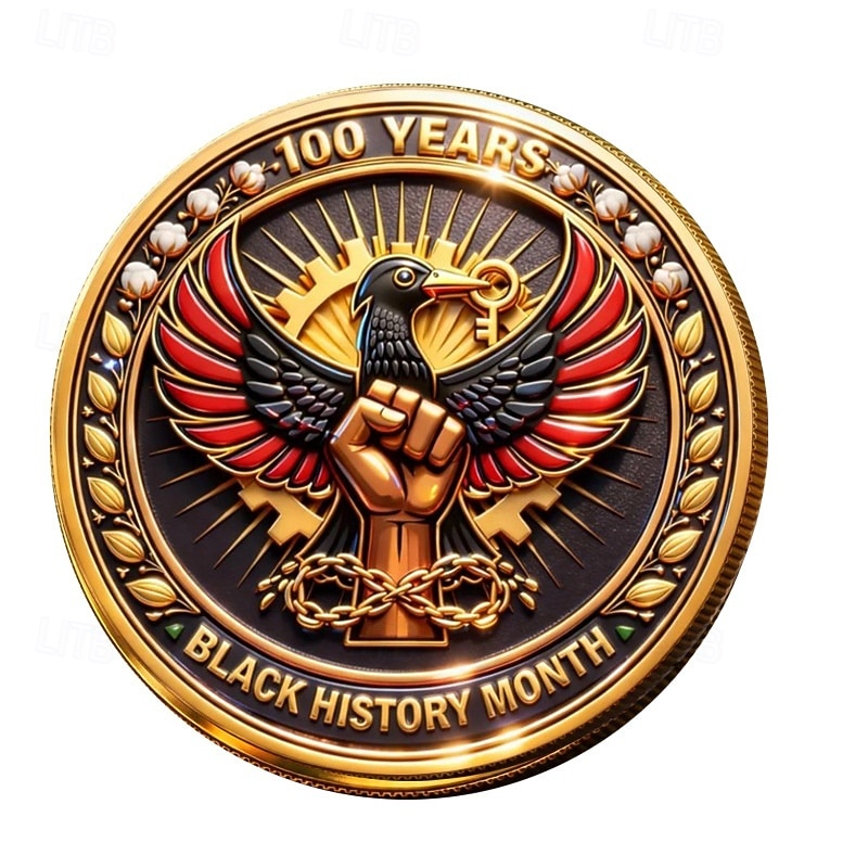 U.S. 250th Anniversary Commemorative Coin 1776-2026, Patriotic Medal with Bald Eagle, Statue of Liberty, Liberty Bell, Fire Flames, Historical Collectible Gift 2026 - $19.99 –P2