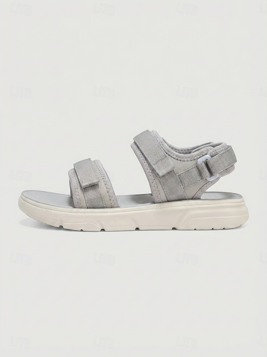 sandali sportivi piatti grigi da donna – sandali da passeggio leggeri e regolabili con triplo cinturino, scarpe comode per esterni, da viaggio &abbigliamento quotidiano del 2026 a $26.99 –P2