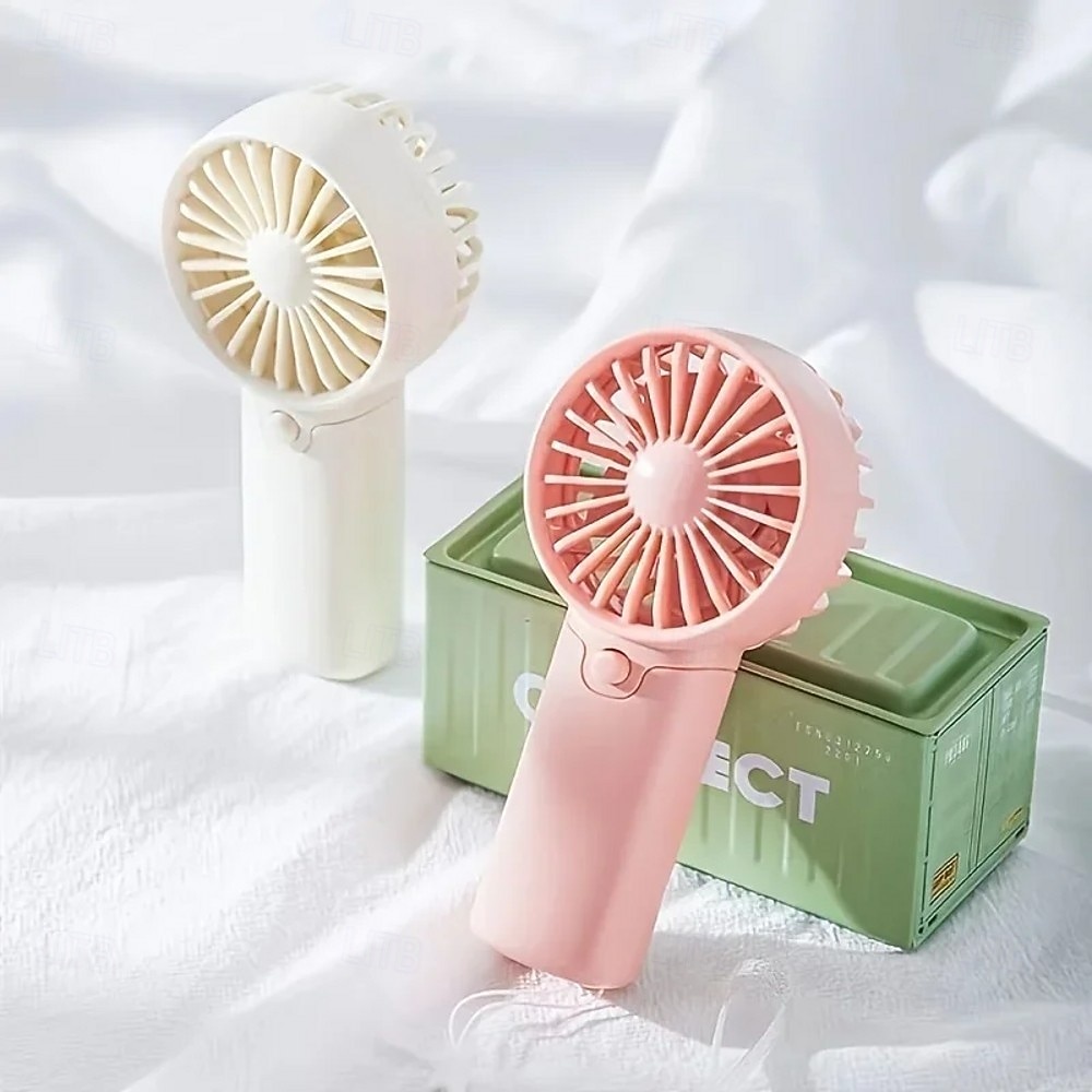 Cute Mini Fan Portable Handheld Fan Lightweight Handy Fan Pocket Size Low Noise Small Electric Fan Student Gift AA Battery Cooling Portable Hand Fan for Outdoor Home 2026 - $9.99 –P5