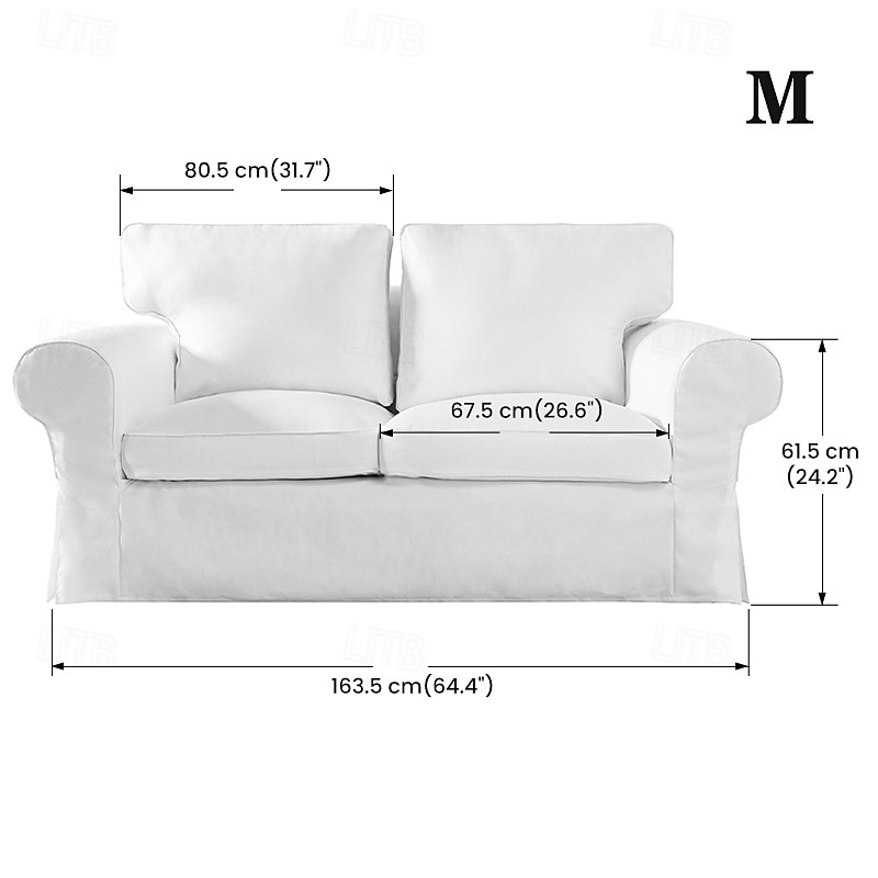 Hoes voor 2-Zits Bank 100% Katoen Loveseat Hoezen Zacht en Ademend Stof voor Maximale Comfort 2026 - $150.99 –P2