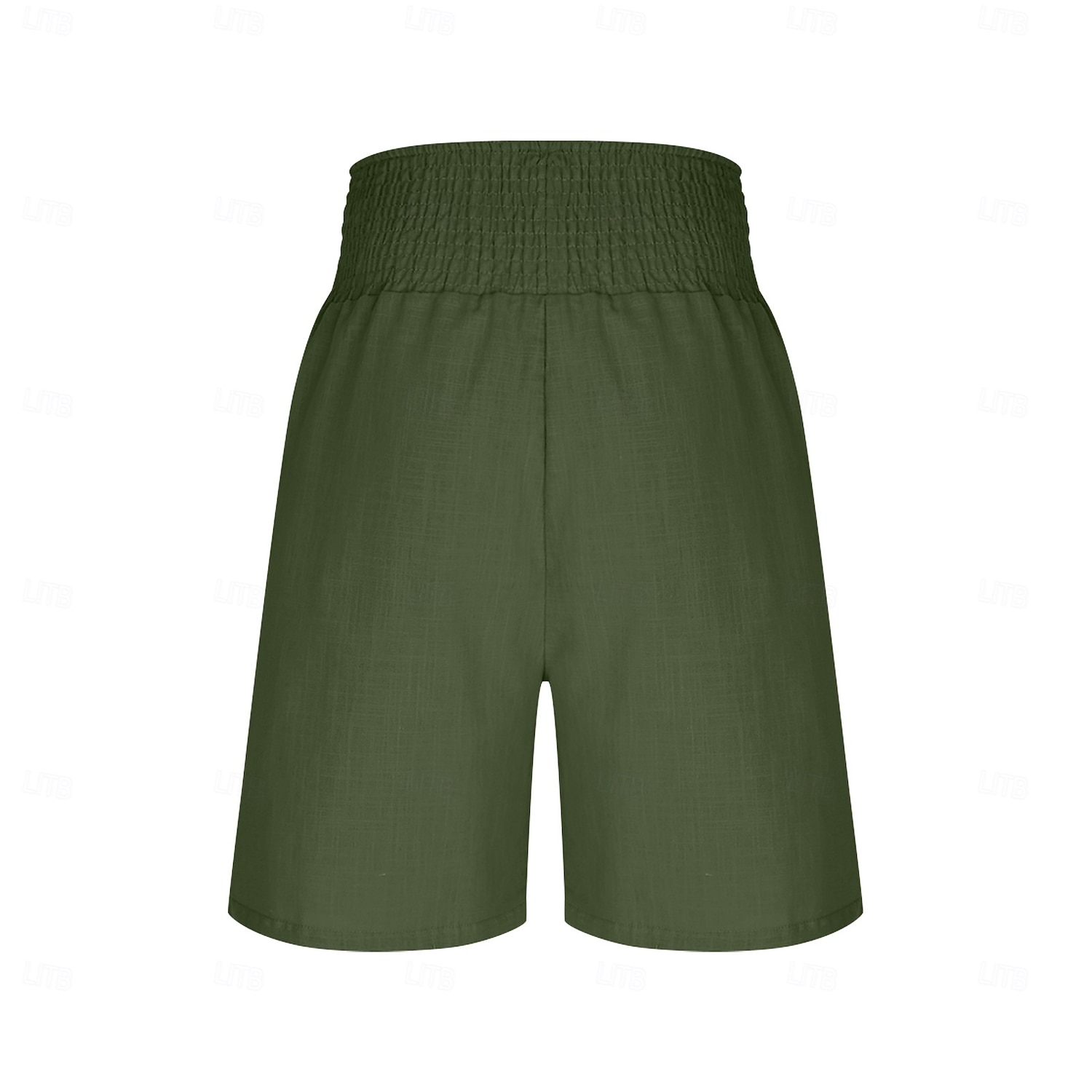 Femmes Chinos Shorts Vacances Basique Court Taille haute Uni Confort Élastique Quotidien Mer bleue Noir Rouge bleu marine Été Printemps Coupe Ample de 2026 ? $18.99 –P6