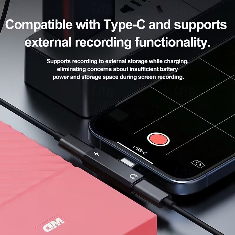 USB C to Dual USB C Adapter, 2 in 1 USB-C Headphone and Charger Adapter with DAC Chip Hi-Res Audio, PD Fast Charging Splitter Compatible with iPhone 17 Pro Max, iPad, Samsung Galaxy S26 Ultra Plus 2026 - $16.99 –P7