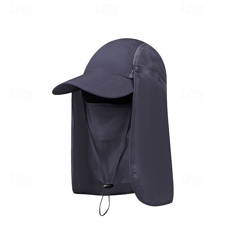 Heren outdoor zonnehoed met nekflap, zomerse UV-beschermende visserspet, ademend lichtgewicht gezichtsscherm voor wandelen, kamperen en vissen &buitenactiviteiten 2026 - $18.99 –P10