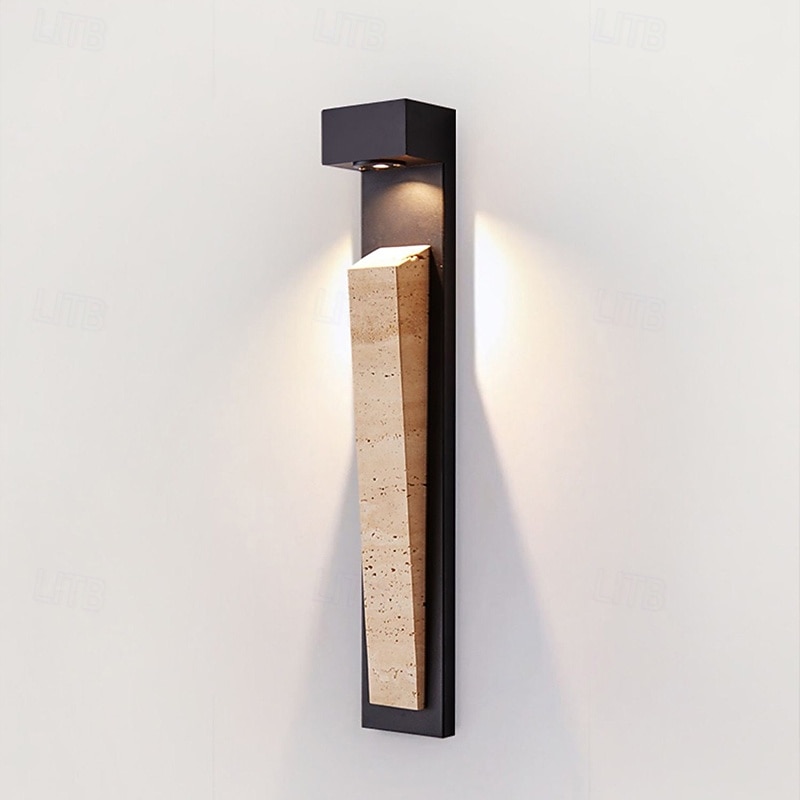 Intérieur LED Appliques Murales Extérieures Appliques Murales Intérieures Extérieur Métal Pierre Applique murale IP44 110-120V 220-240V de 2026 ? $250.29 –P2