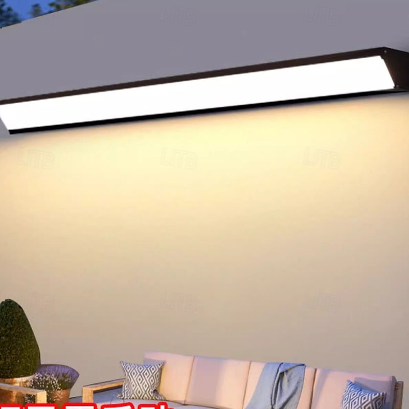 LED Outdoor Indoor Wall Light Black Modern Long Outside Sconce Acrylic Exterior Lamp Aluminium Waterproof IP67 Inside Porch Patio Living Room Door Garage Villa 2026 - $174.99 –P8