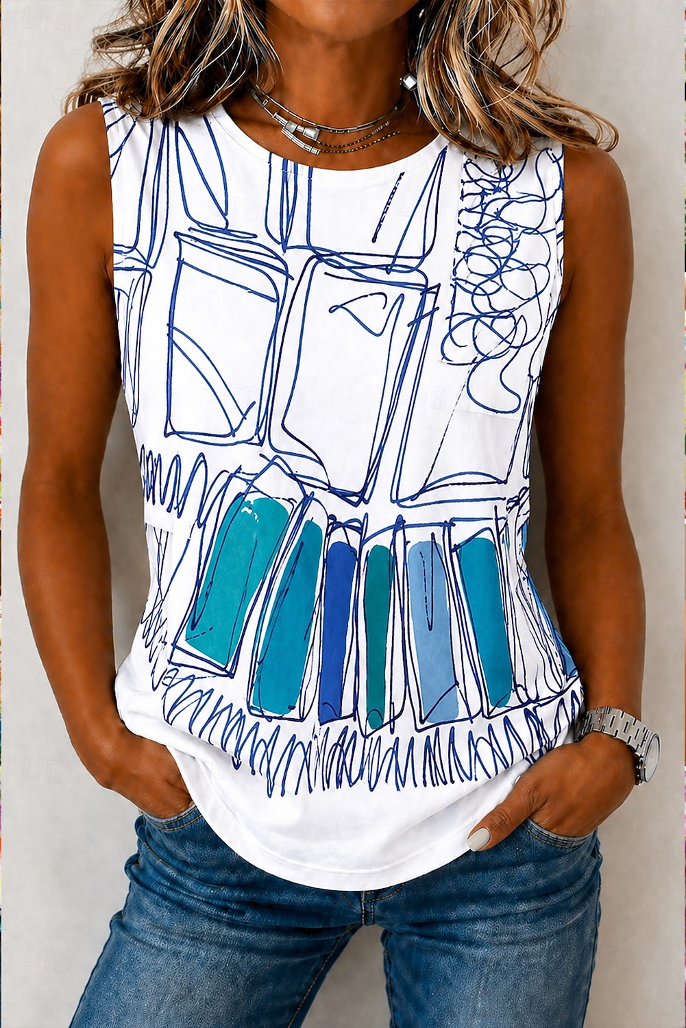 Pentru femei 100% Βαμβάκι Tricou Cămașă din bumbac Topuri cu spălare vintage Simplu Epocă Modă Stilat Fără manșon Manșon scurt Stil Nautic Rotund Topuri lungi Casual Zilnic Ieșire Albastru piscin 2026 - $21.99 –P1