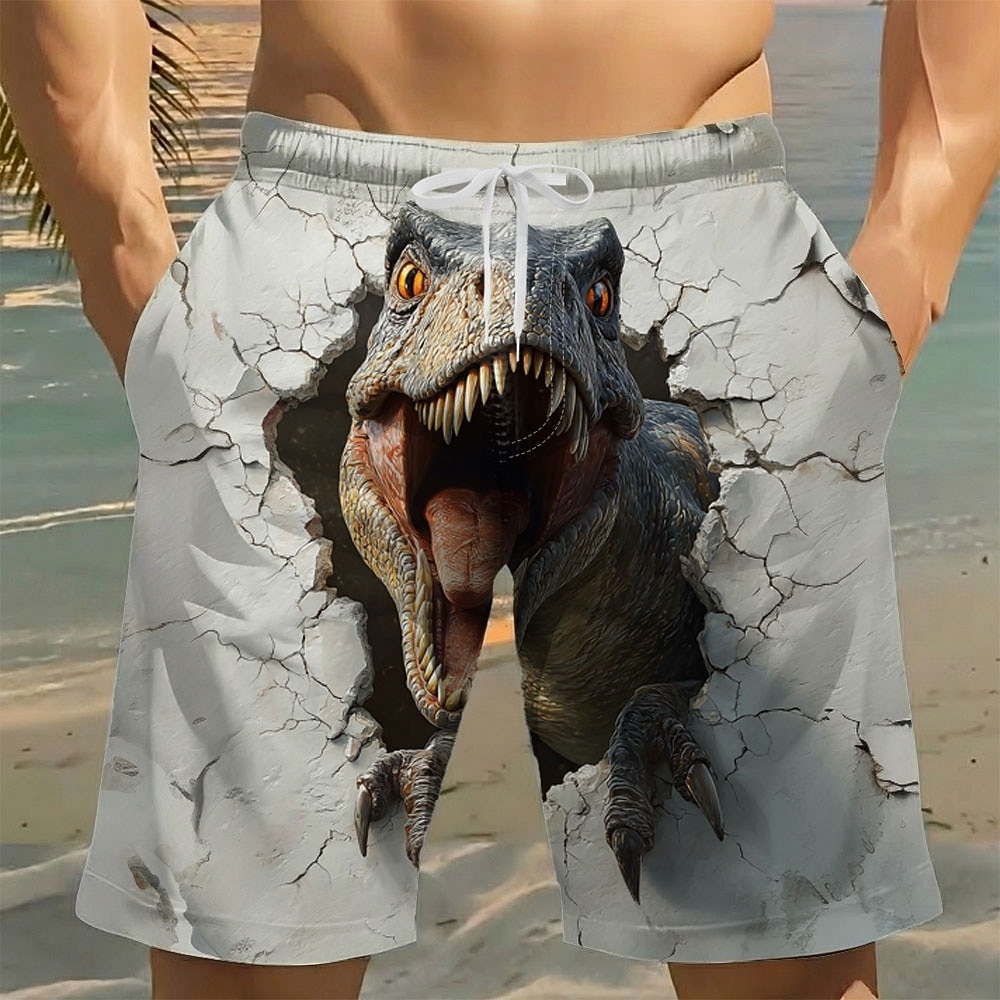 Per uomo Ruggente Animale Dinosauro Costumi da bagno Costumi da bagno Pantaloncini da bagno Pantaloncini da Surf Misura del girovita medio Divertente Vacanza al Mare Tasche Laterali fodera in rete del 2026 a $20.99 –P3