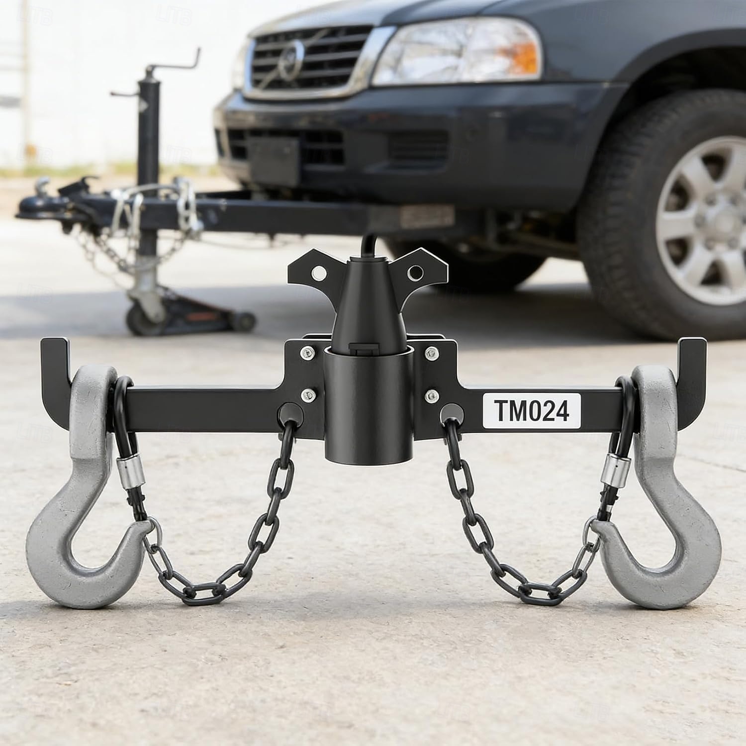Aluminum Trailer Towing Chain Organizer & 7-Way Plug Holder, Trailer Chain Holder, Trailer Towing Organizer Powder Coating, Heavy-Duty RV Tongue Jack Accessories for Outside Travel Camper 2026 - $28.99 –P3