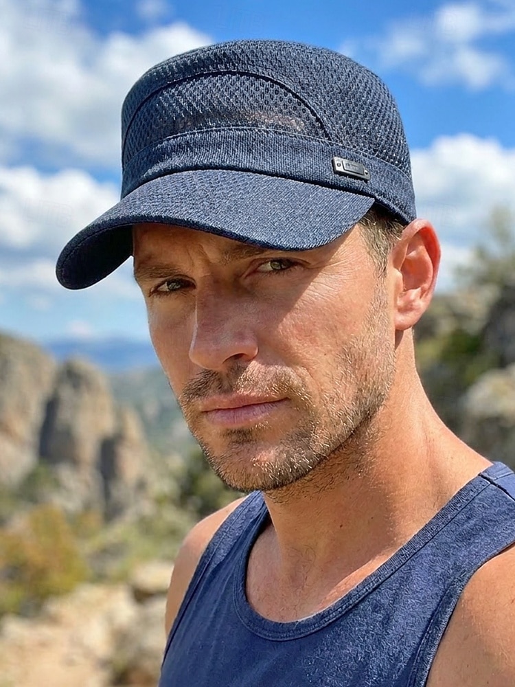 Boné militar masculino em malha respirável – chapéu militar leve para o verão, viseira tática para atividades ao ar livre, como caminhadas e pesca. &esportes de 2026 por $11.99 –P3