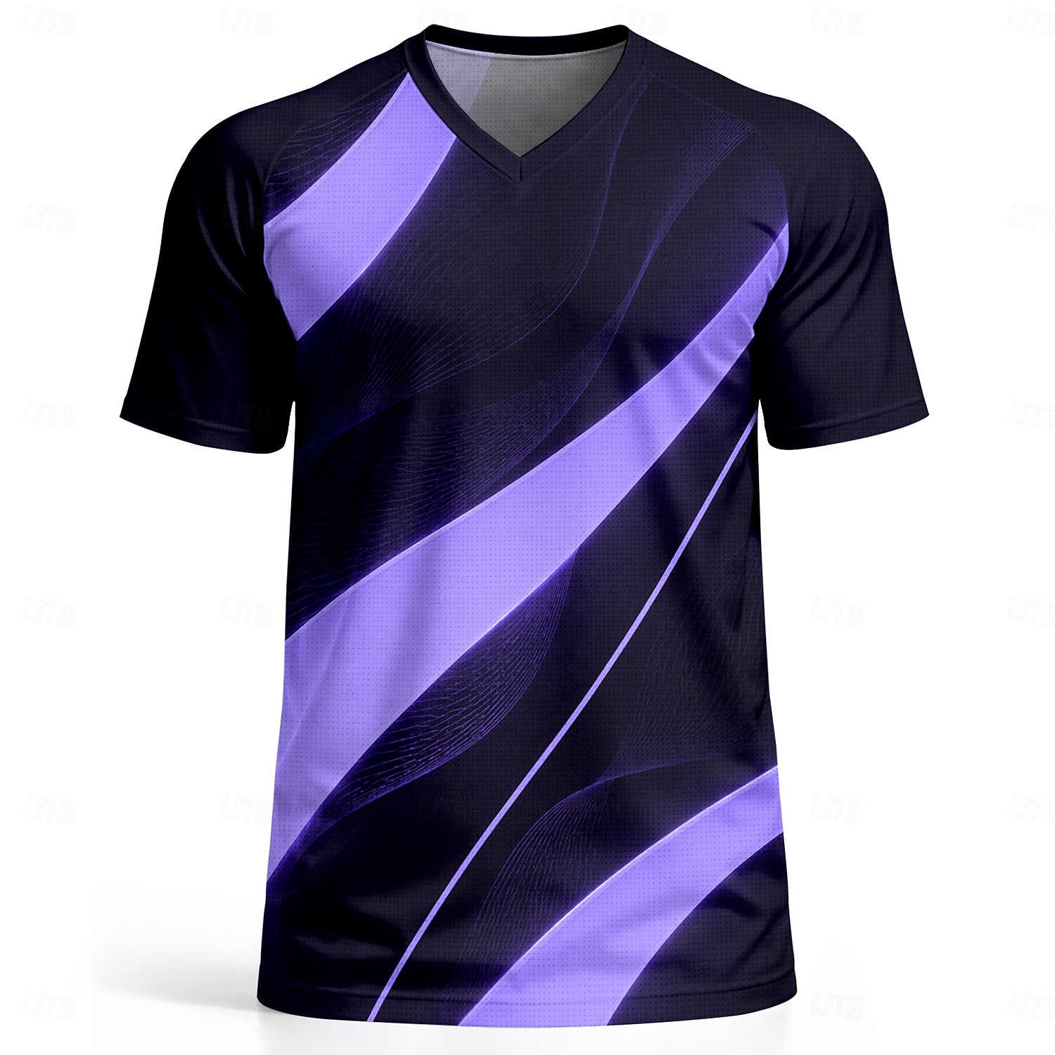 Herr Abstrakt Fotbollssommar Global matchning Tröjor T-shirt för jogging Sommar Färgblock Kortärmad UPF 50 Snabb tork Andningsfunktion casual Löpning Joggning Kondition Blå Gul Purpur Sportkläder 2026 - $18.99 –P7